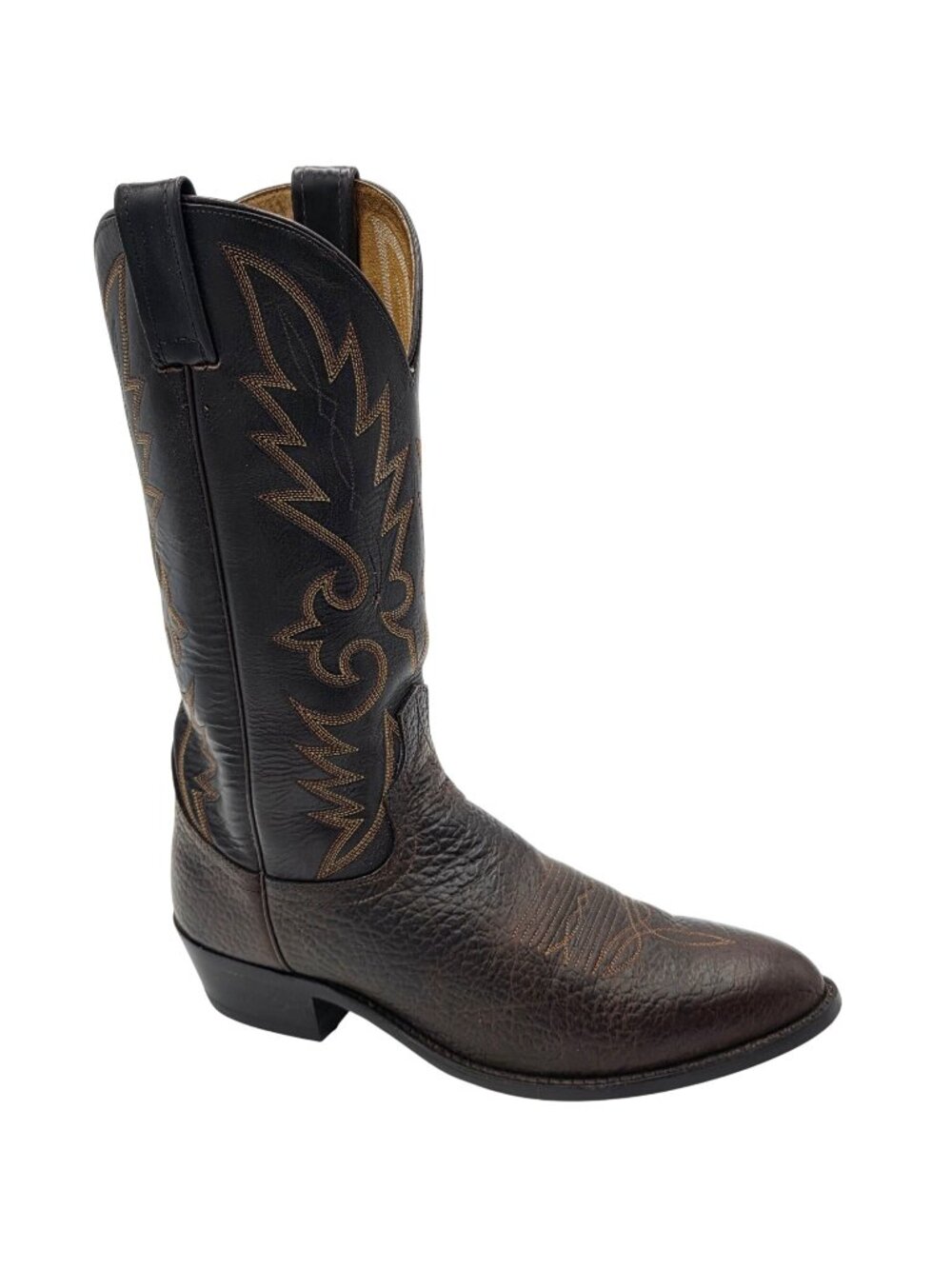 Dan Post Brown Leather Cowboy Western Boots Mens 9.5D Justin 2222 alternative